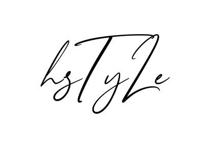 H Style creative signature style in English