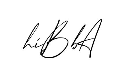 Hibba creative signature style in English