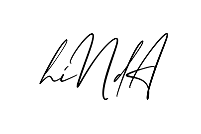 Hinda creative signature style in English