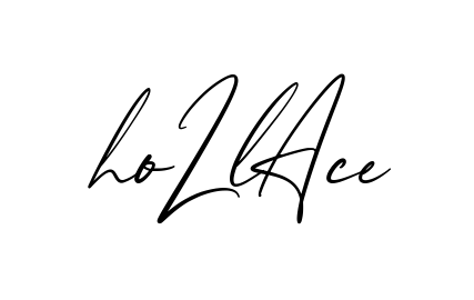 Hollace creative signature style in English