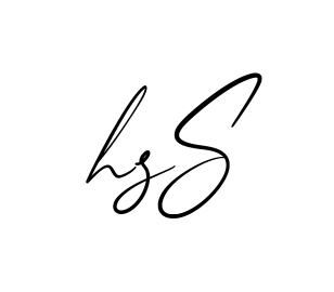 Hs S creative signature style in English