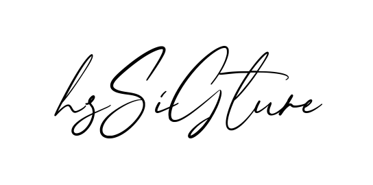 Hs Signature creative signature style in English