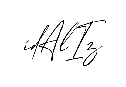 Idaliz creative signature style in English