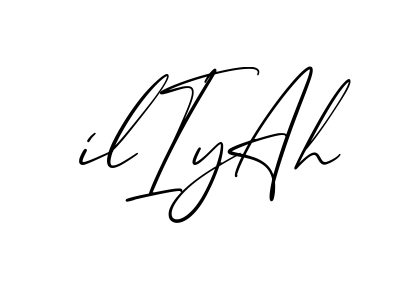 Iliyah creative signature style in English