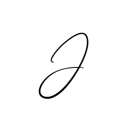 J creative signature style in English