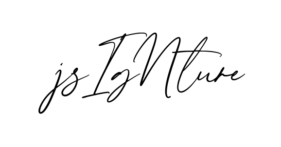 J Signature creative signature style in English