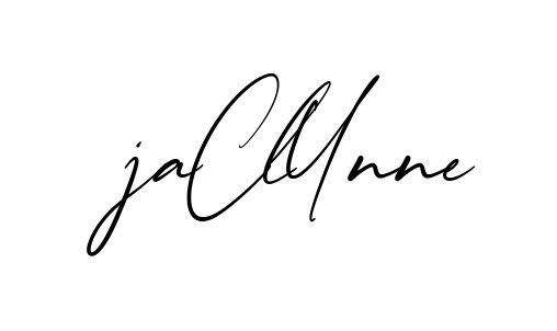 Jaclynne creative signature style in English