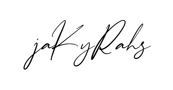 Jakyrah S creative signature style in English