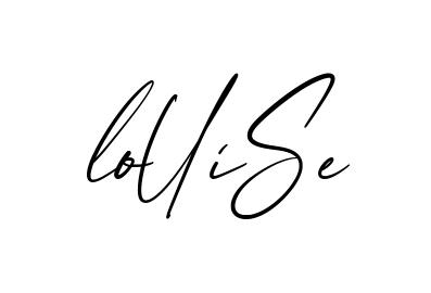 Louise creative signature style in English
