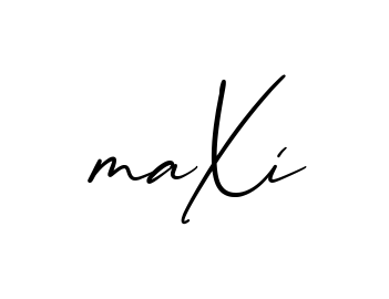 Maxi creative signature style in English