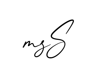 Ms S creative signature style in English