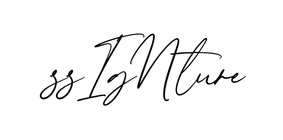 S Signature creative signature style in English
