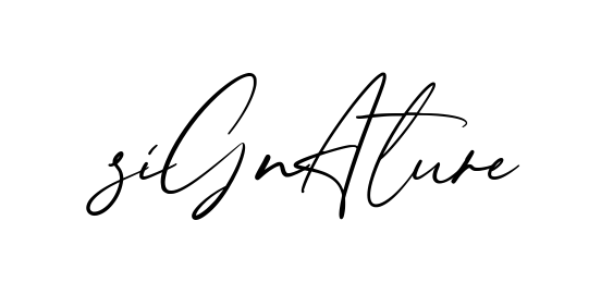 Signature creative signature style in English