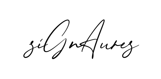 Signature S creative signature style in English