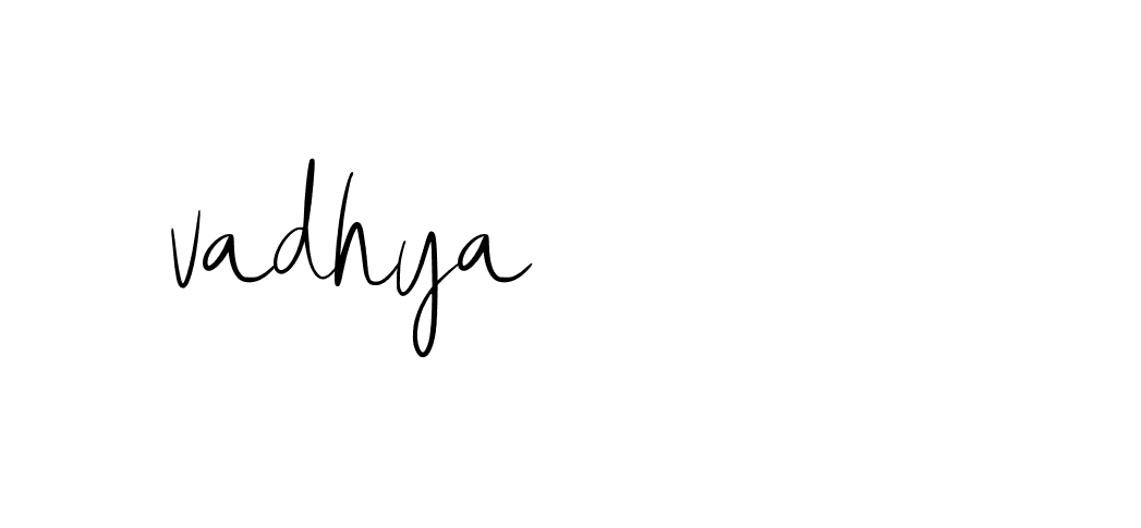 Signature of -vadhya-