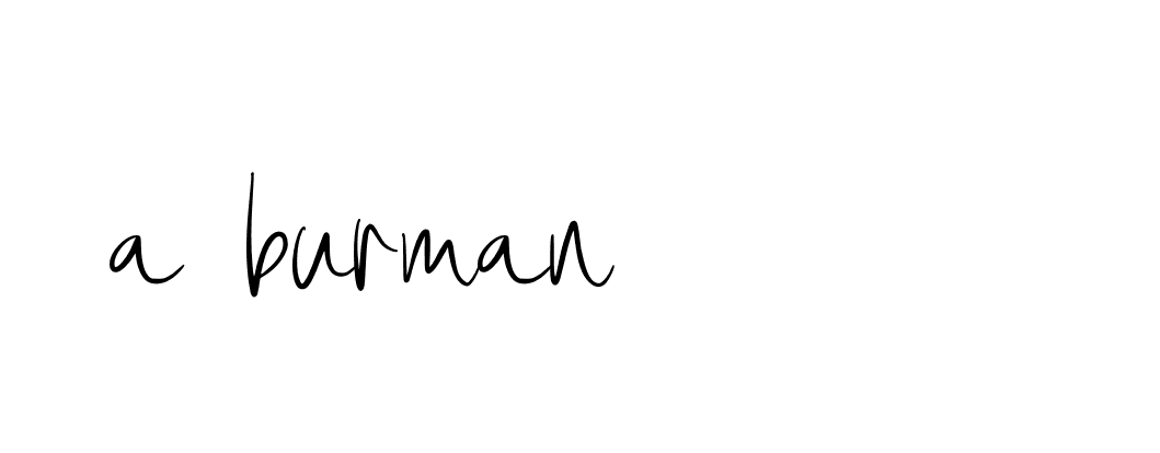 Signature of a-burman