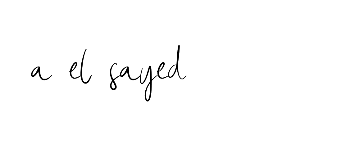 Signature of a-el-sayed