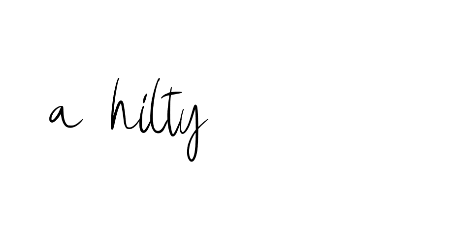 Signature of a-hilty