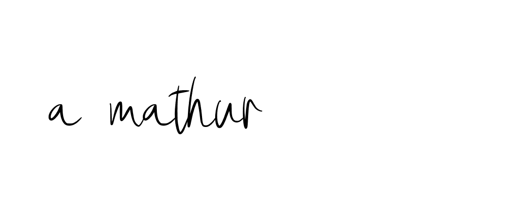 Signature of a-mathur