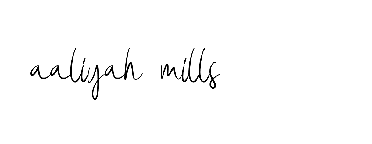 Signature of aaliyah-mills