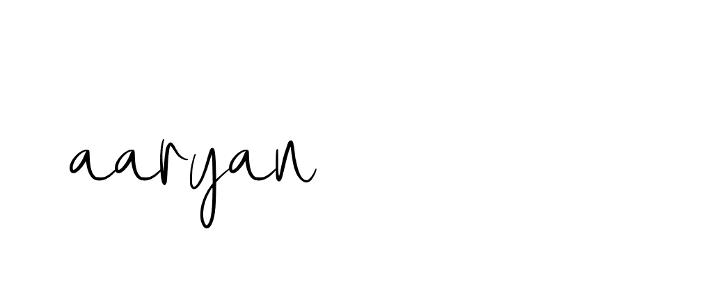 Signature of aaryan-