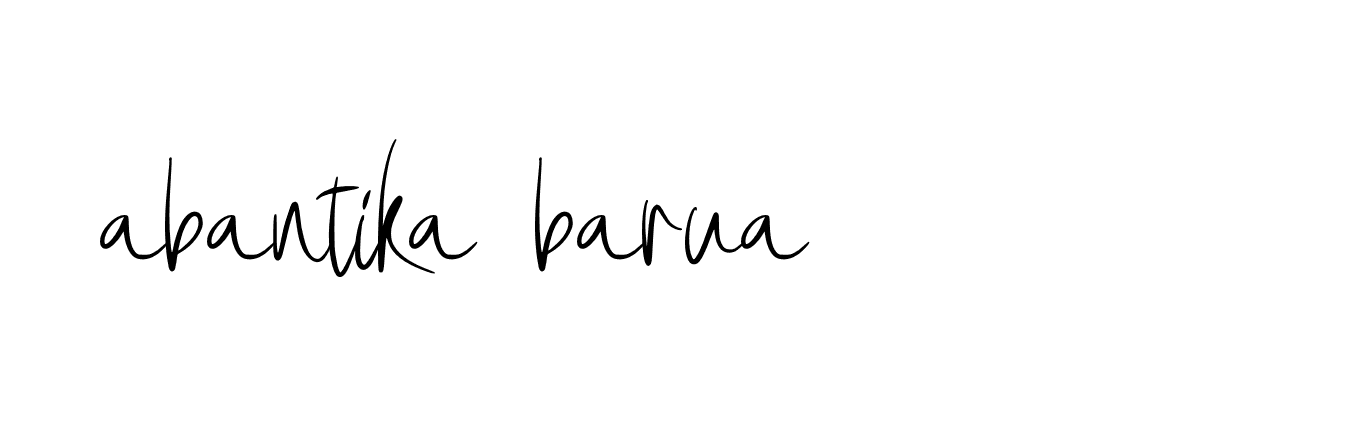 Signature of abantika-barua-