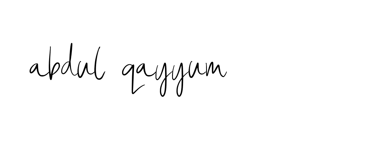 Signature of abdul-qayyum