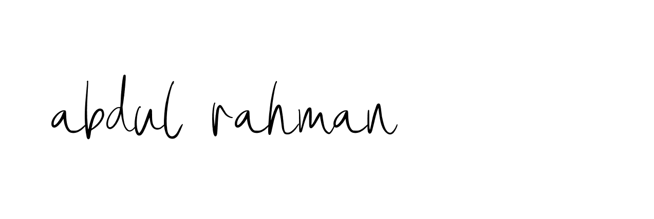 Signature of abdul-rahman