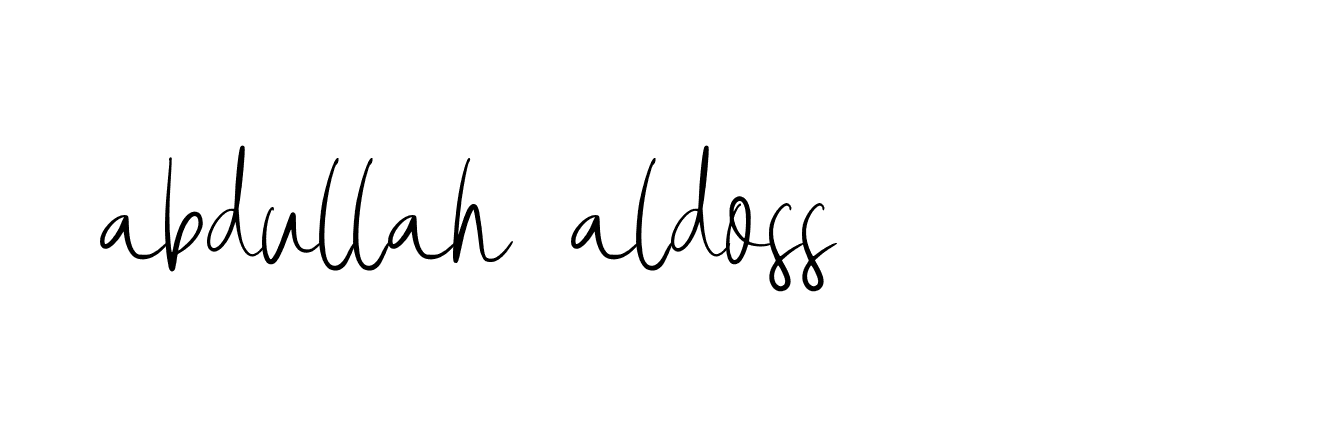 Signature of abdullah-aldoss