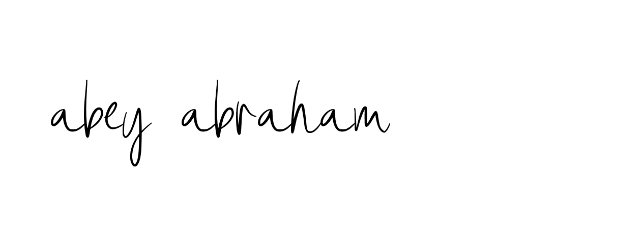 Signature of abey-abraham