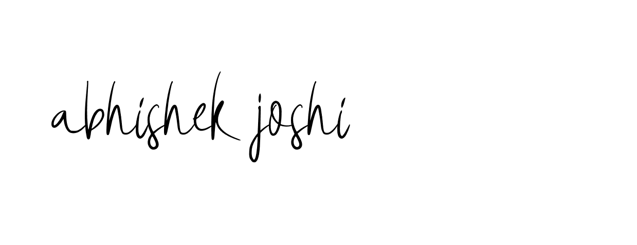 Signature of abhishek-joshi-