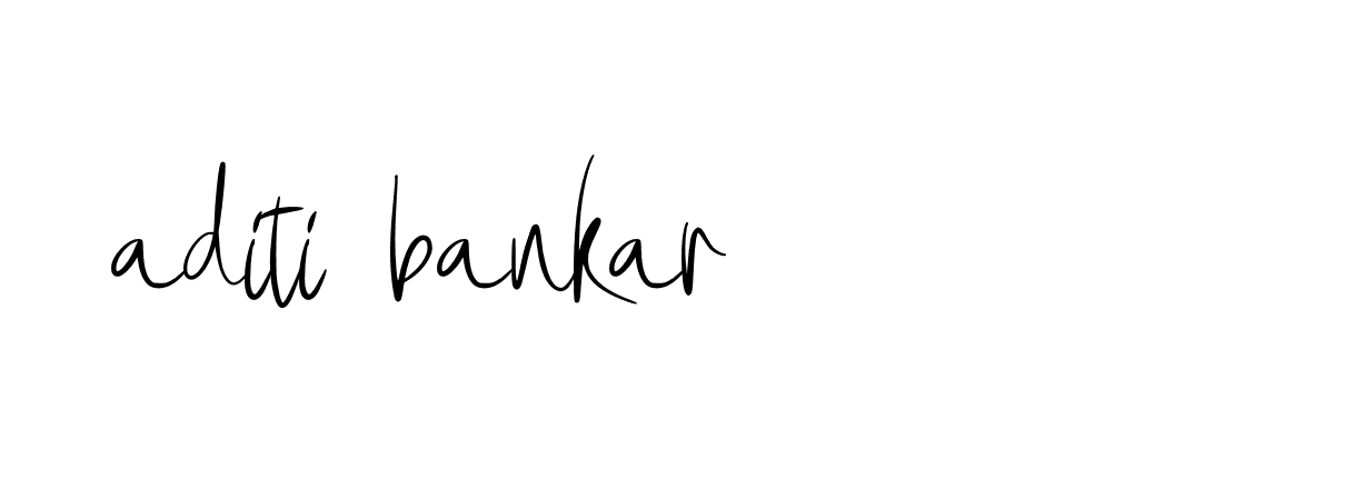 Signature of aditi-bankar-