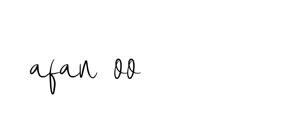 Signature of afan-oo