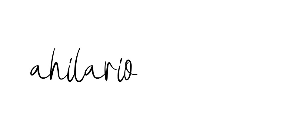 Signature of ahilario