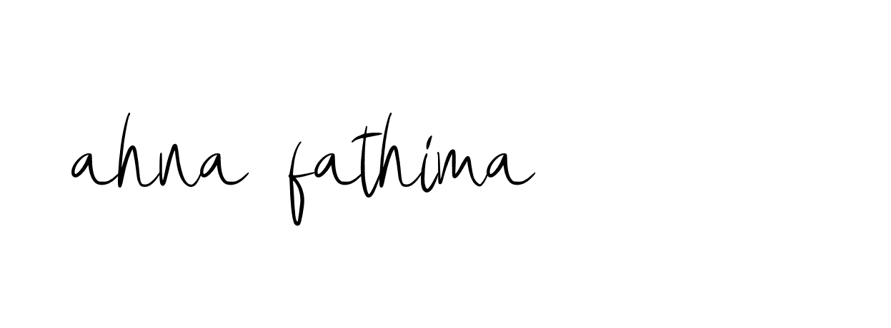 Signature of ahna-fathima