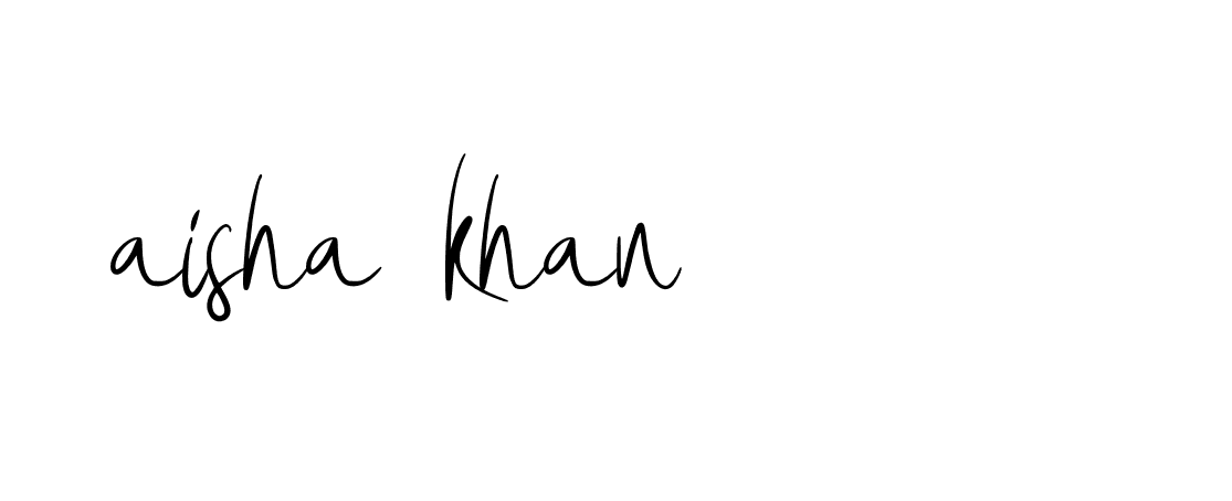 Signature of aisha-khan