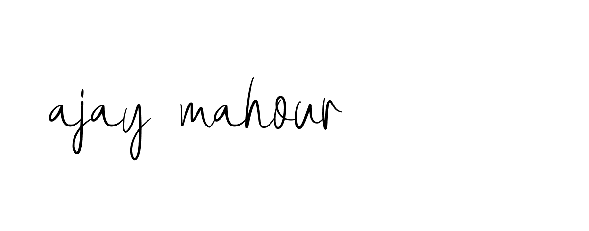 Signature of ajay-mahour