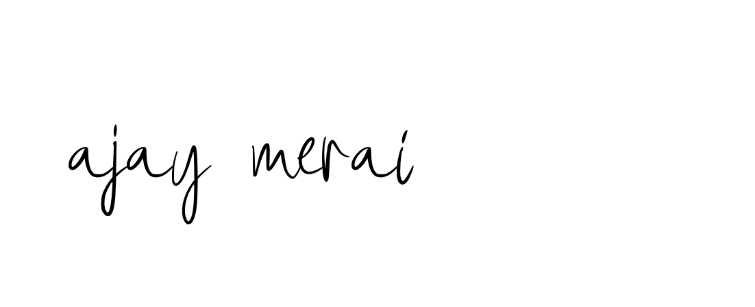 Signature of ajay-merai