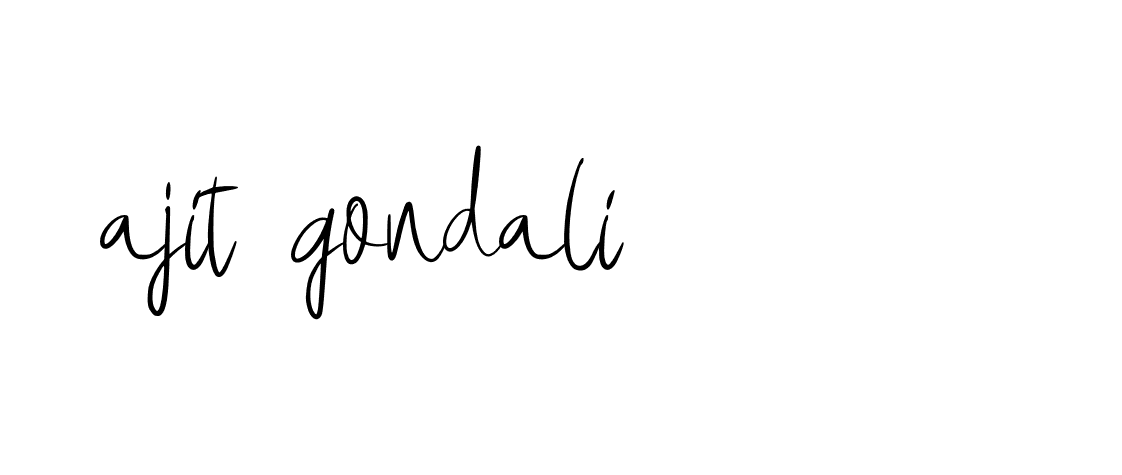 Signature of ajit-gondali