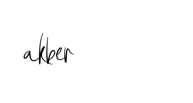 Signature of akber