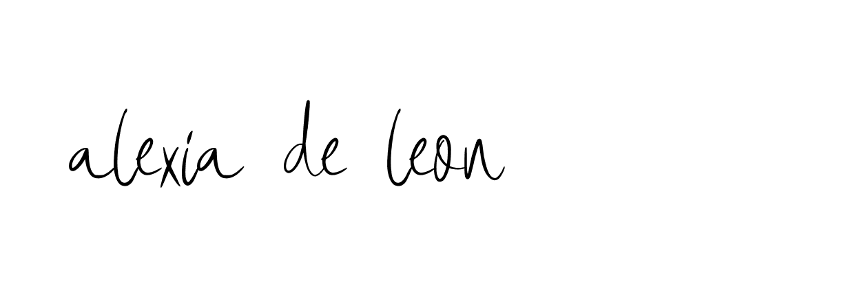 Signature of alexia-de-leon