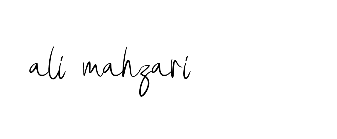 Signature of ali-mahzari