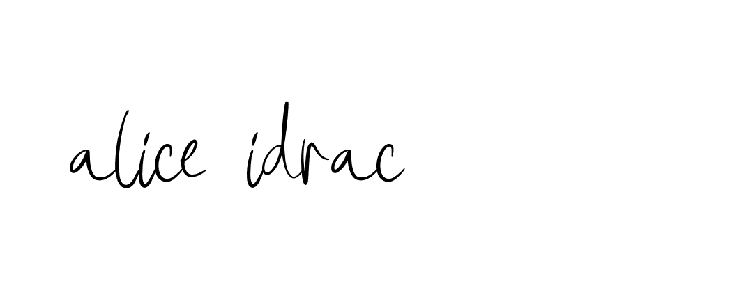 Signature of alice-idrac