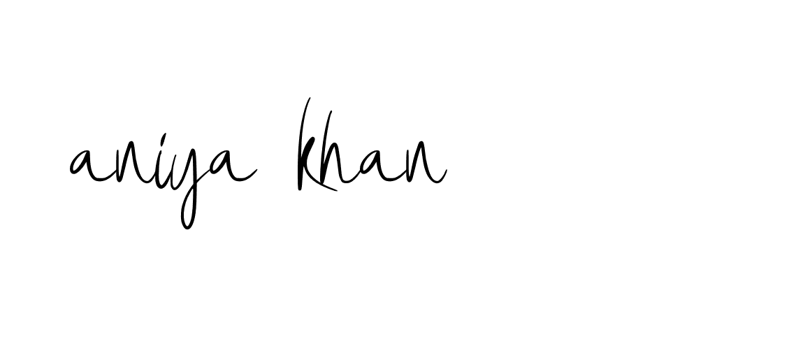 Signature of aniya-khan