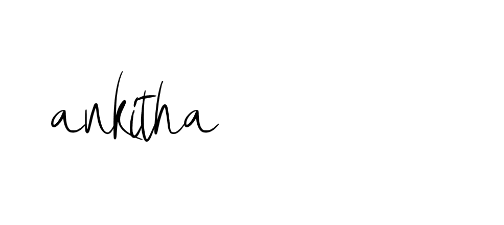 Signature of ankitha-