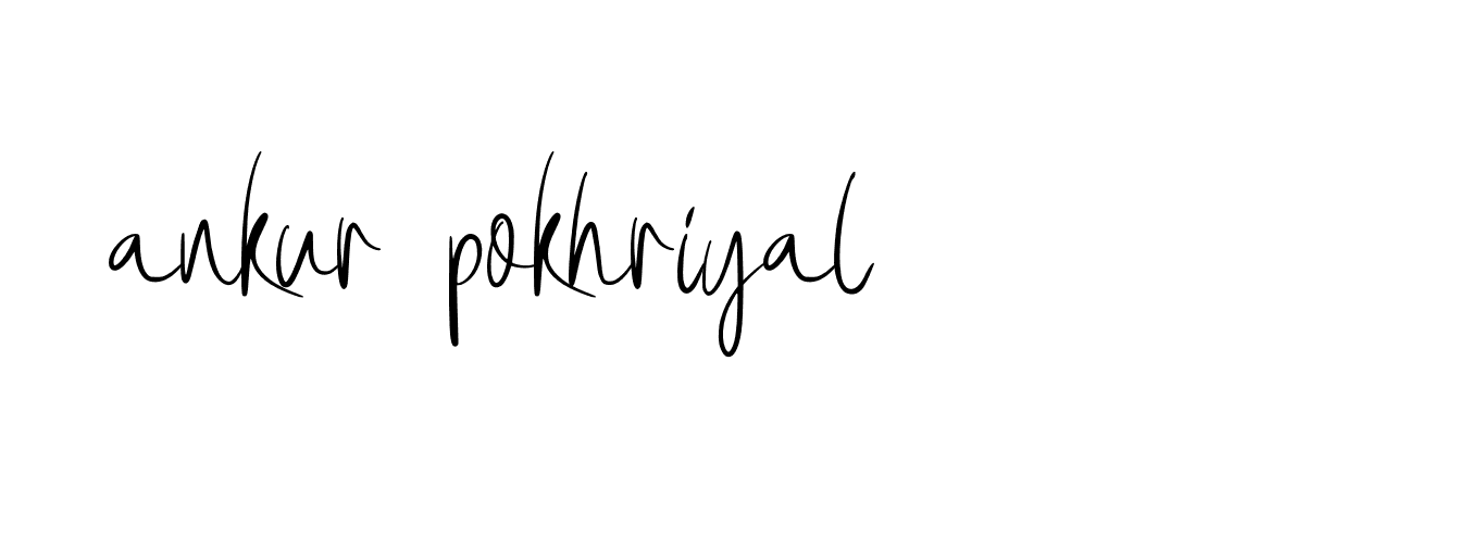 Signature of ankur-pokhriyal-