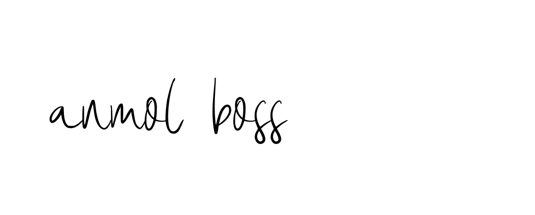 Signature of anmol-boss