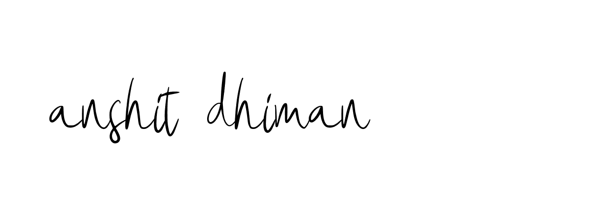 Signature of anshit-dhiman