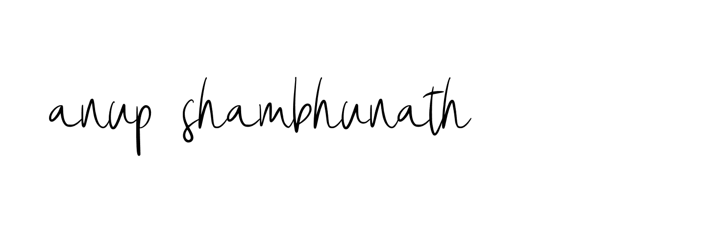 Signature of anup-shambhunath