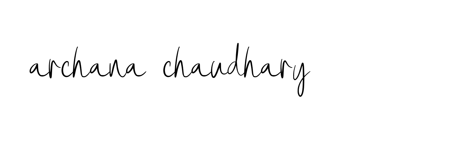 Signature of archana-chaudhary